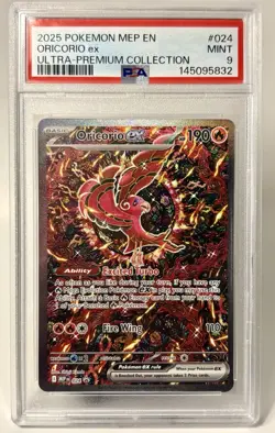 Oricorio ex - PSA 9 - Me: Mega Evolution Promo 024 - EN Pokemon TCG Holo - Image 1