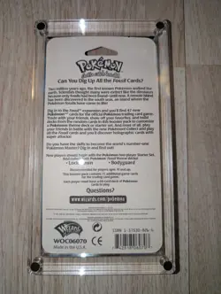 FACTORY SEALED Pokemon Fossil Blister Booster Pack, With Acrylic Display Case. - Image 2