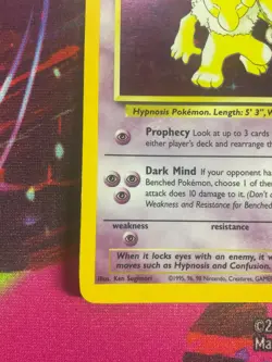 Hypno Pokemon TCG Holo Card 8/62 Fossil Set Rare WOTC NM - Image 3