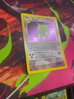 Hypno Pokemon TCG Holo Card 8/62 Fossil Set Rare WOTC NM - Image 4