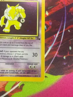Hypno Pokemon TCG Holo Card 8/62 Fossil Set Rare WOTC NM - Image 5