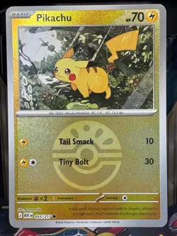 Pikachu (Friend Ball) 055/217 Holo Common Ascended Heroes Pokemon Near Mint - Image 1
