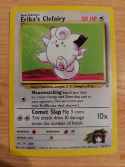 Erika's Clefairy - 25/132 (Gym Heroes) - Very Lightly Played VLP - Rare - Image 1