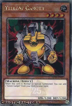 YUGIOH MP24-EN013 Green Gadget Quarter Century Secret Rare 1st Edition NM - Image 1