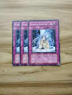Yu-Gi-Oh! - Spiritual Water Art - Aoi 3x - Full Playset Of Cards - Image 1