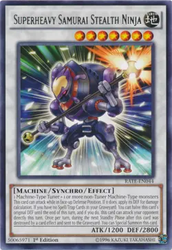 Superheavy Samurai Stealth Ninja - RATE-EN044 - Rare - 1st Edition - Lightly Pla - Image 1