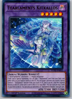 Tearlaments Kitkallos POTE-EN042 Ultra Rare Power of the Elements Yu-Gi-Oh NM - Image 1