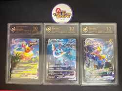RPA10 Pokemon TCG S-Chinese Jolteon Flareon Vaporeon Vmax CSHC-003 006 009 HOLO - Image 1