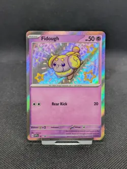 Pokemon Fidough SVP069 SV Paldean Fates Black Star Promo Shiny Card NM - Image 1
