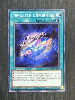 Megalith Unformed - ETCO - 1st ed Yugioh Card - Image 1