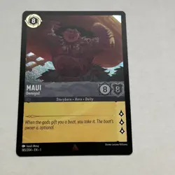 Maui 185/204 Disney Lorcana The First Chapter Rare Cold Foil Card NM - Image 1