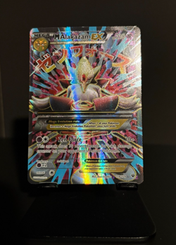 2016 POKEMON XY FATES COLLIDE #118/124 MEGA ALAKAZAM EX ULTRA RARE - Image 1