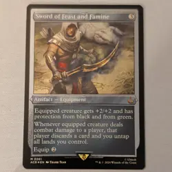 MTG Assassin's Creed Sword of Feast and Famine foil etched 0261 - Image 1