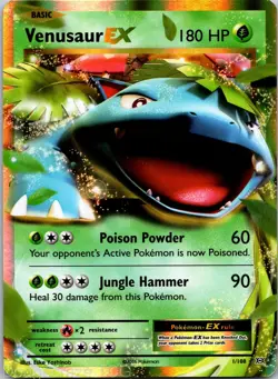 Venusaur EX 1/108 Holo Rare EX Evolutions Pokemon NM - Image 1