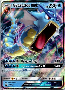 Gyarados GX - SM212 Holo Promo Sun & Moon Promo Pokemon NM - Image 1