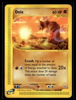 Onix 98/147 Aquapolis Common Pokemon - Image 1