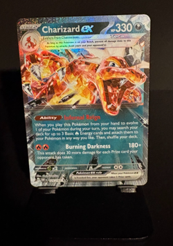 Pokemon Charizard ex SVP196 SV Black Star Promos NM - Image 1