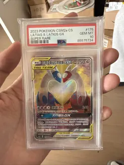 Pokemon 2023 TCG Chinese Latias & Latios GX CSM2aC 175/150 SR PSA 10 - Image 2