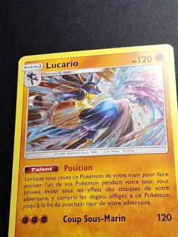 SWIRL HOLO Lucario SM54 Promo Carte Pokemon FR - Image 4