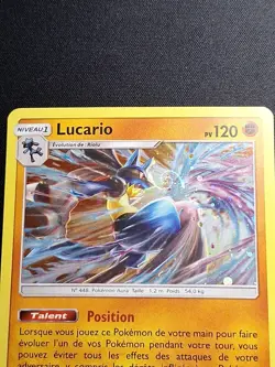SWIRL HOLO Lucario SM54 Promo Carte Pokemon FR - Image 5