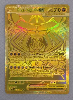 Mega Zygarde EX 124/088 Gold Hyper Rare Perfect Order - Pokemon TCG - Image 1