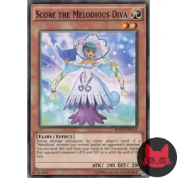 Yugioh Score the Melodious Diva BOSH-EN013 Common NM - Image 1