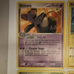 Pokemon TCG Absol 18/110 Grumpig Electabuzz 28/115 9-Card Lot early 2000s - Image 3