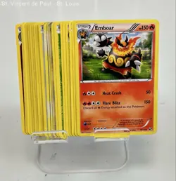 Pokemon Cards Mixed Lot Of 20 Trading Card Lot Emboar, Kingdra, Salamence - Image 1