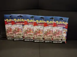 Lot of 6 Factory Sealed Pokemon TCG Mystery Pack w/ Foil Card MJ Holding Company - Image 1