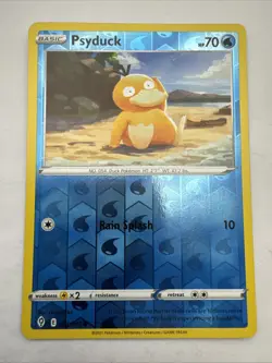 Pokemon SWSH Evolving Skies Reverse Holo Foil Card Psyduck 024/203 - Image 1