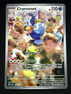 Cramorant 176/167 Illustration Rare Twilight Masquerade Pokemon TCG IR LP Card - Image 1
