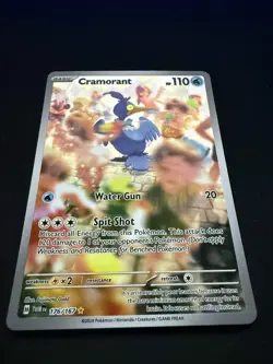 Cramorant 176/167 Illustration Rare Twilight Masquerade Pokemon TCG IR LP Card - Image 3