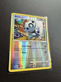 Pokemon TCG Aron Rising Rivals 57/111 Reverse Holo NM - Image 2