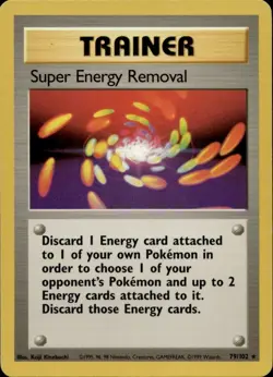 Super Energy Removal 79/102 Rare Trainer Base Set Pokemon TCG - Image 1