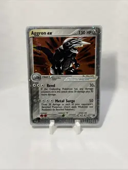 Pokemon TCG Aggron ex 95/100 Sandstorm Ultra Rare Holo EX Stage 2 150 HP (Swirl) - Image 4