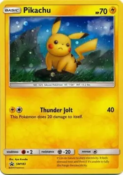 Lightly Played Pikachu - SM183 - SM Black Star Promos Pokemon SM Promos - Image 1