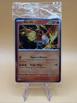 Pokemon Ho-Oh 010/086 ME04: Chaos Rising EB GAMES Stamped SEALED Promo - Image 1