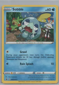 Sobble SWSH073 Holo Promo Sword & Shield Promo Pokemon Holo Near Mint - Image 1