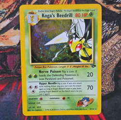 The Pokemon Company Koga's Beedrill Gym Challenge Holo Rare 9/132 2000 80 HP - Image 1