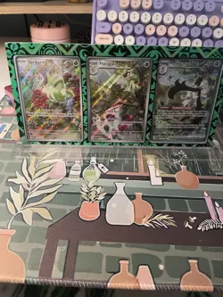 Meowscarada Evolution Line Premium Collection Pokemon TCG With Stand Paldea - Image 1