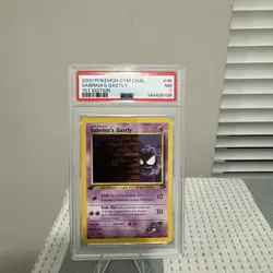 POKEMON 2000 Gym Challenge 1st Edition SABRINA'S GASTLY #96 PSA 7 RARE - Image 1