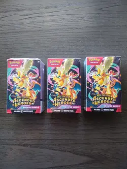 Lot Of 3 Pokemon Ascended Heroes Booster Bundles - Image 1