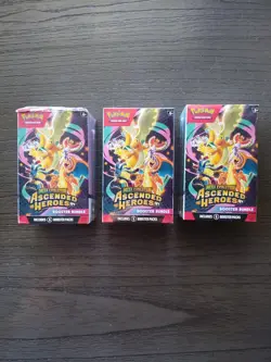 Lot Of 3 Pokemon Ascended Heroes Booster Bundles - Image 2