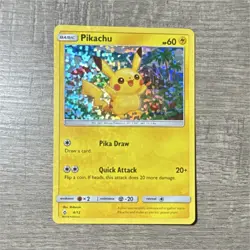 The Pokemon Company Pikachu 004/012 McDonald's 2018 Promo Holo 60 HP English - Image 1