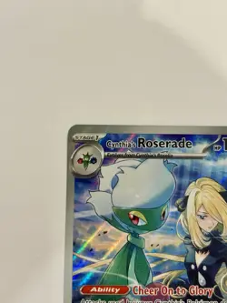 Pokemon TCG Cynthia's Roserade 184/182 Destined Rivals IR Holo Full Art - Image 2