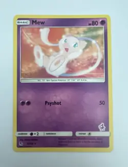 Pokemon TCG Mew 8 Black Star Basic Psychic 80 HP English 50 Stamped Mewtwo - Image 1