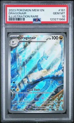 2023 POKEMON MEW EN-151 ILLUSTRATION RARE #181 DRAGONAIR PSA 10 - Image 1
