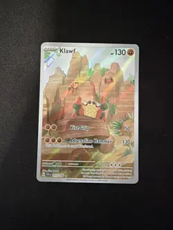 Pokemon TCG Klawf 217/198 SV01 Illustration Rare Full Art Holo 130 HP - Image 1