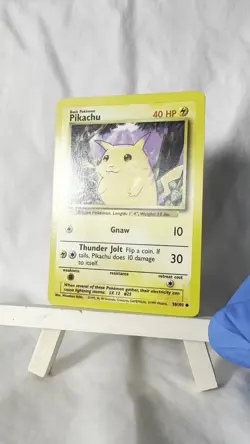 Pikachu yellow cheeks 58/102 – 1999 Pokemon Base Set – WOTC–Excellent/Near Mint - Image 2
