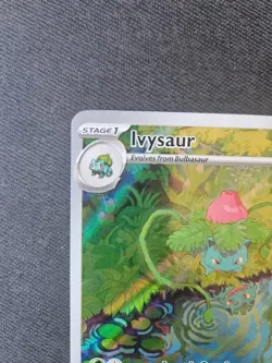IVYSAUR 167/165 ILLUSTRATION RARE 151 ENGLISH POKEMON NM - Image 2